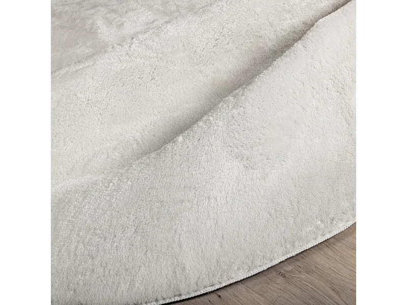 Tapis Rond Uni "Blanca" 200cm Blanc