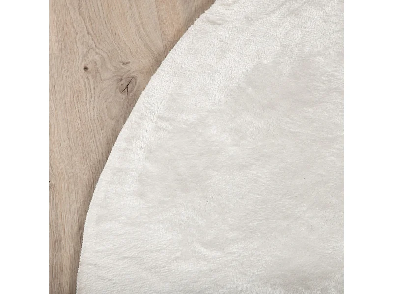 Tapis Rond Uni "Blanca" 200cm Blanc