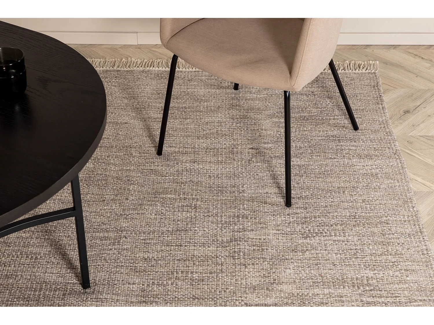 Cyrus vloerkleed 300x200 cm wol beige.