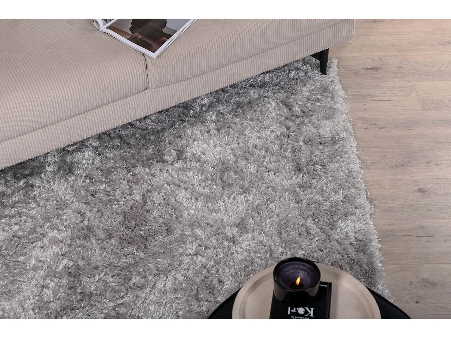 Tapis Déco "Natta" 200x290cm Argent