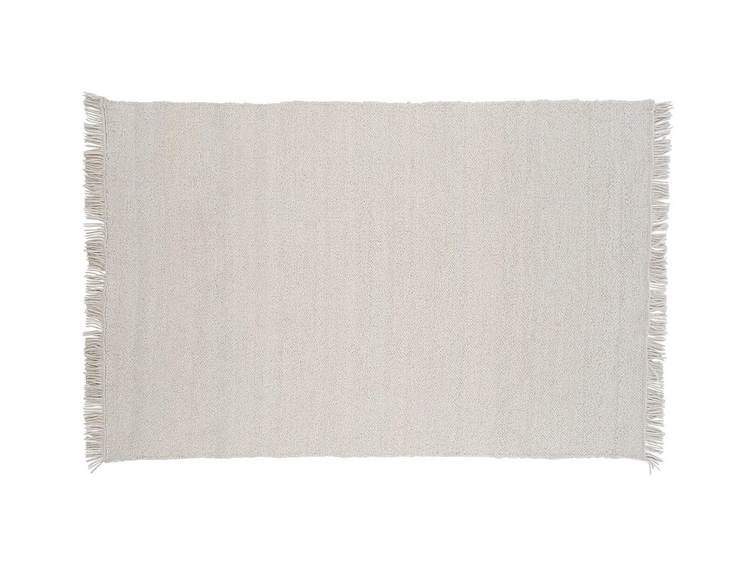Betina Teppich 300x200 cm Wolle weiß.