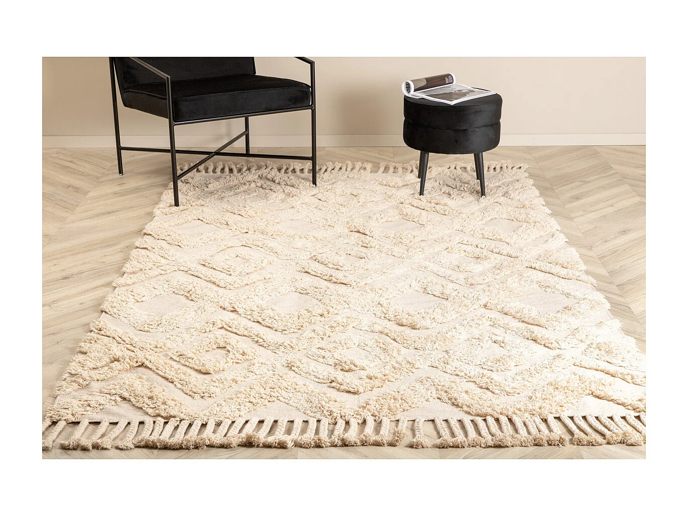 Tapis Design "Hilma" 160x230cm Beige
