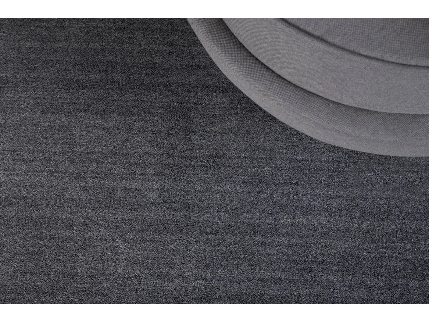 Tapis Déco en Laine "Ulla" 202x300cm Gris Foncé
