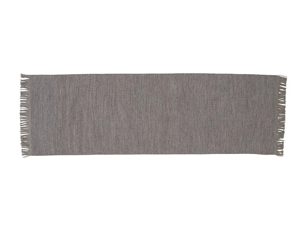 Tapis Design en Laine "Cyrus" 80x250cm Gris
