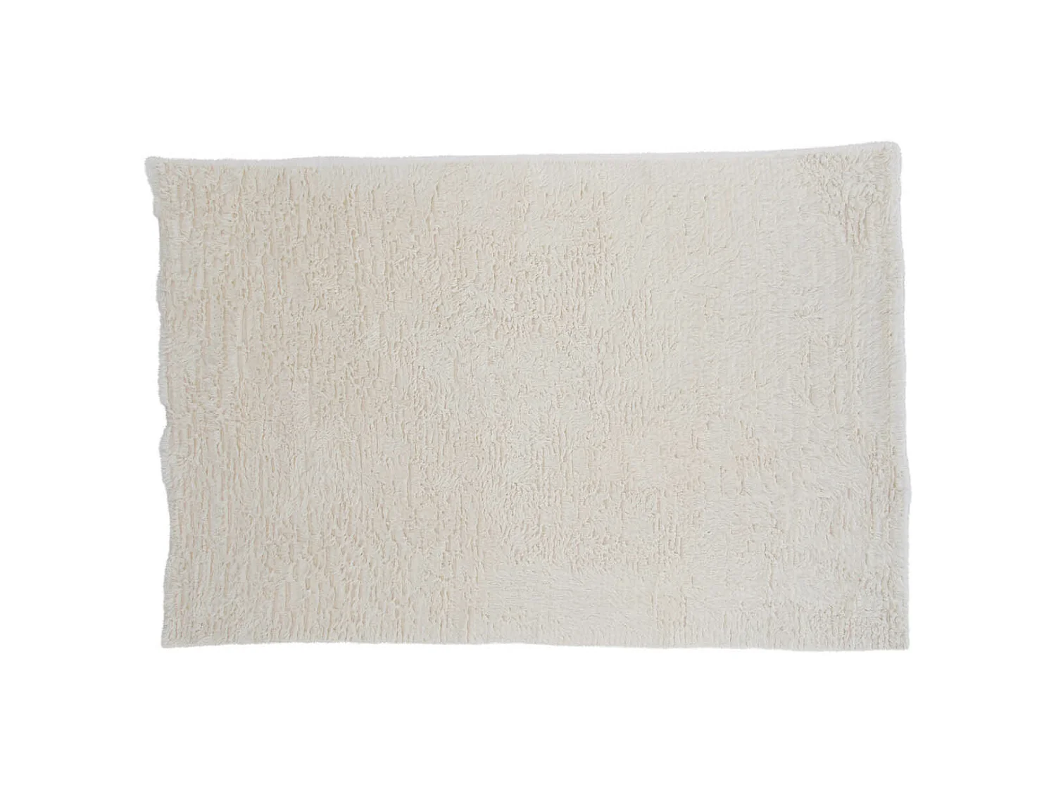 Tapis Rectangulaire en Laine "Leiko" 160x230cm Naturel