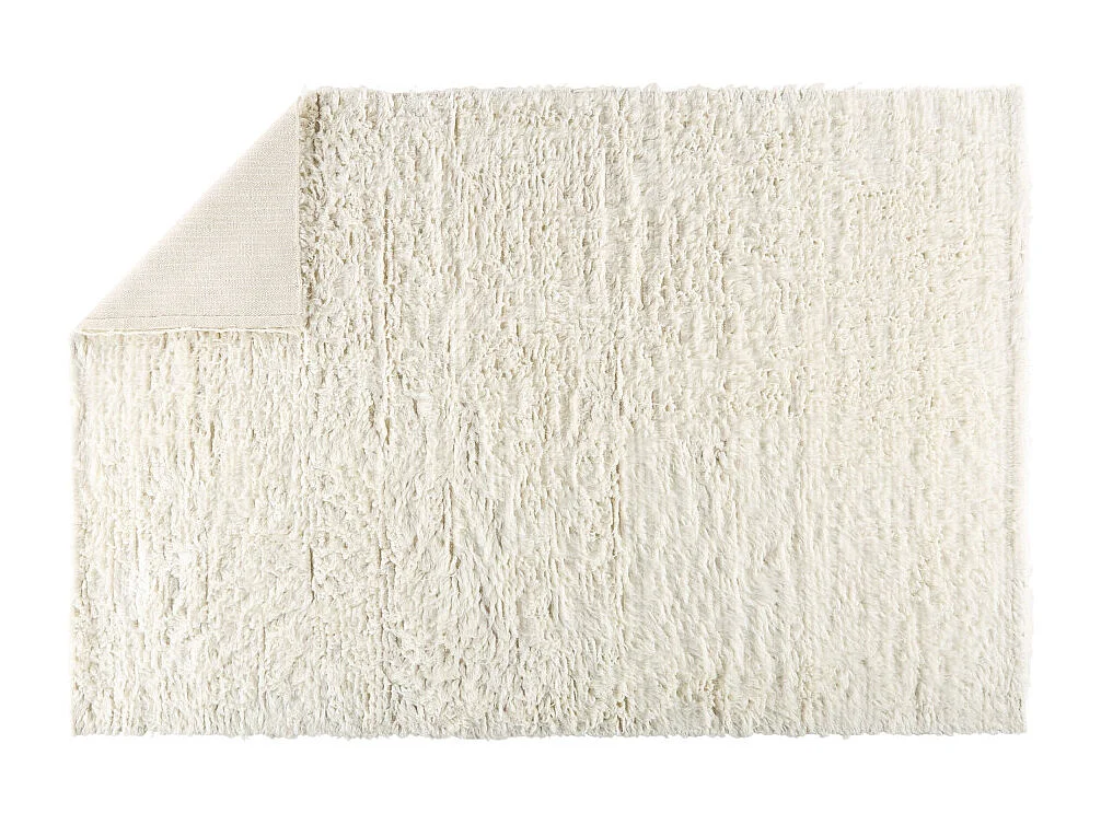 Tapis Rectangulaire en Laine "Leiko" 160x230cm Naturel