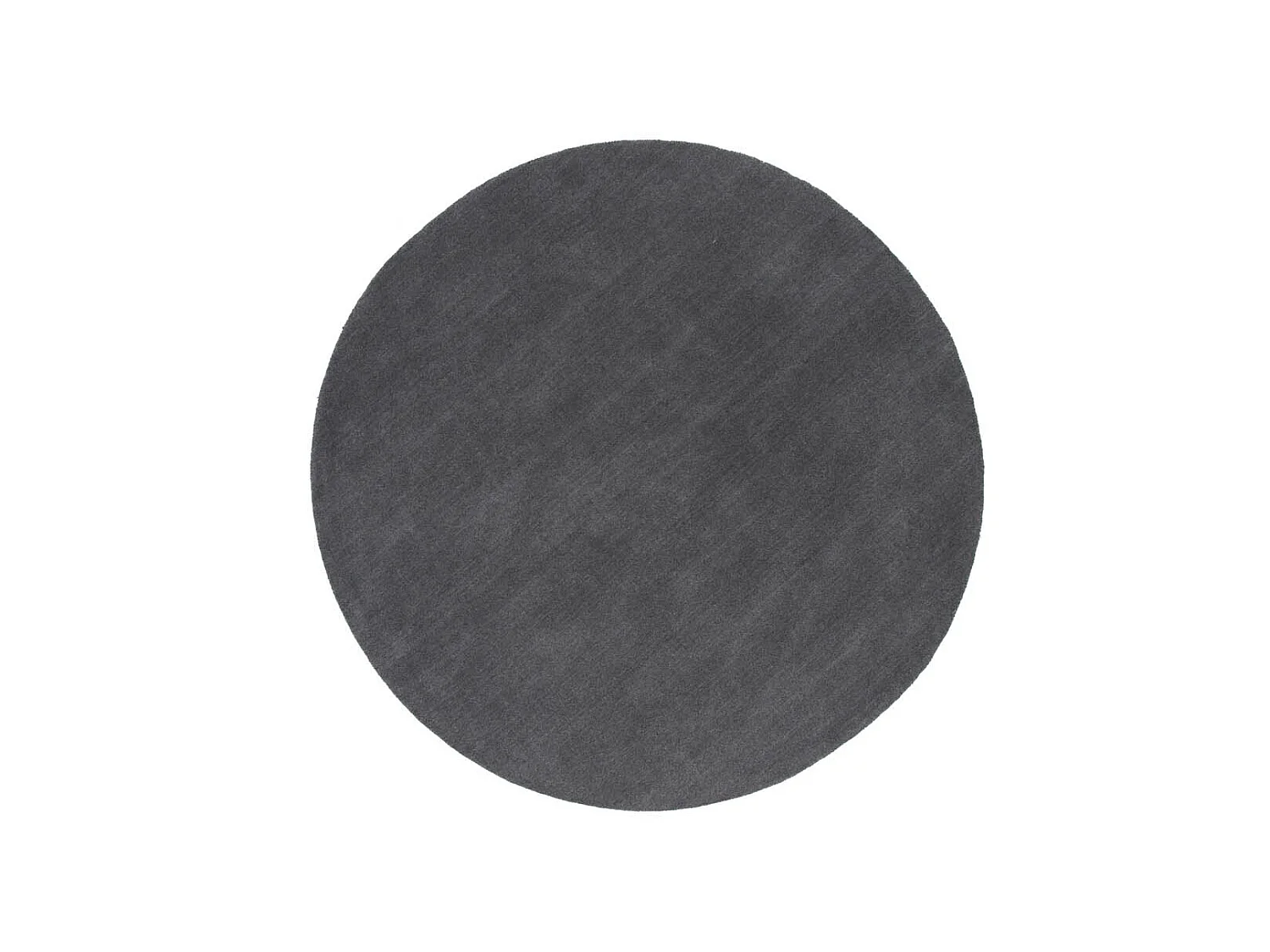 Tapis Déco Rond en Laine "Ulla" 200cm Gris Foncé