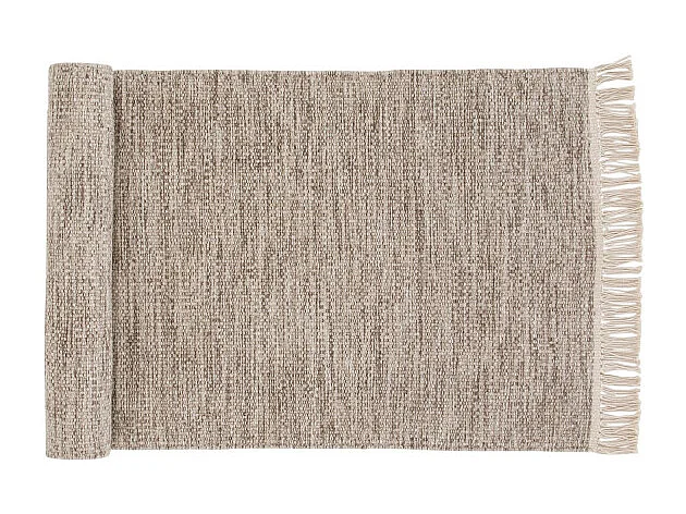 Tapis Design en Laine "Cyrus" 80x250cm Beige