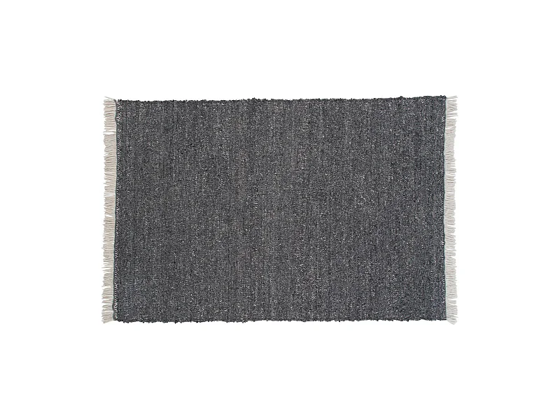 Betina Teppich 230x160 cm Wolle grau.