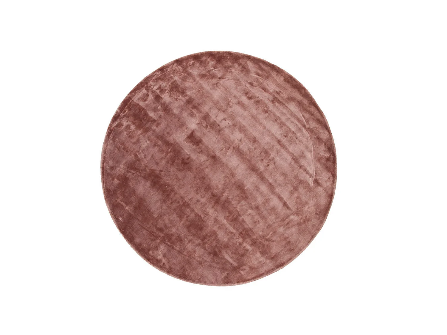 Tapis Déco Rond "Indra" 200cm Rose Poudré