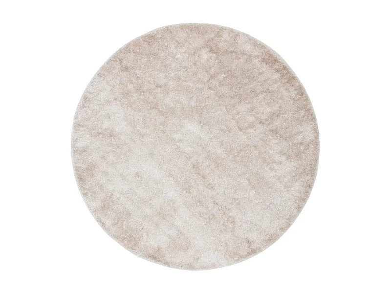 Mattis vloerkleed Ø200 cm polyester beige.