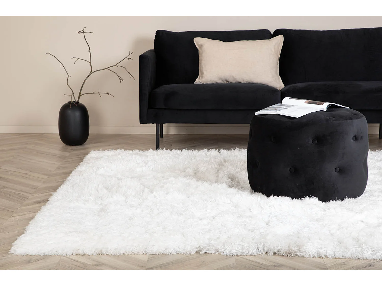 Tapis Déco "Grace" 160x230cm Blanc