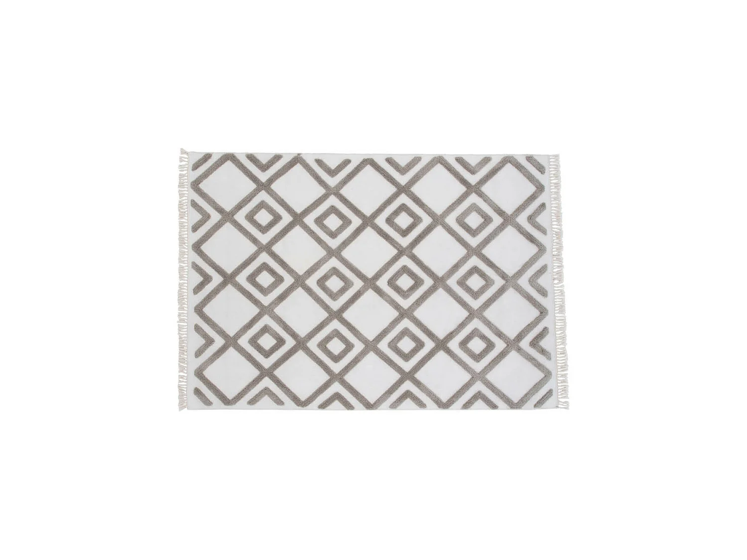 Tapis Design avec Franges "Towa" 160x230cm Marron