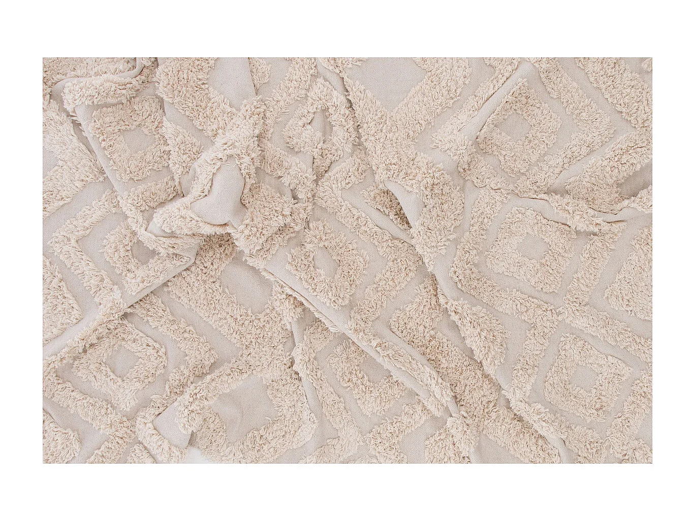 Tapis Déco Tufté "Hilma" 200x300cm Beige