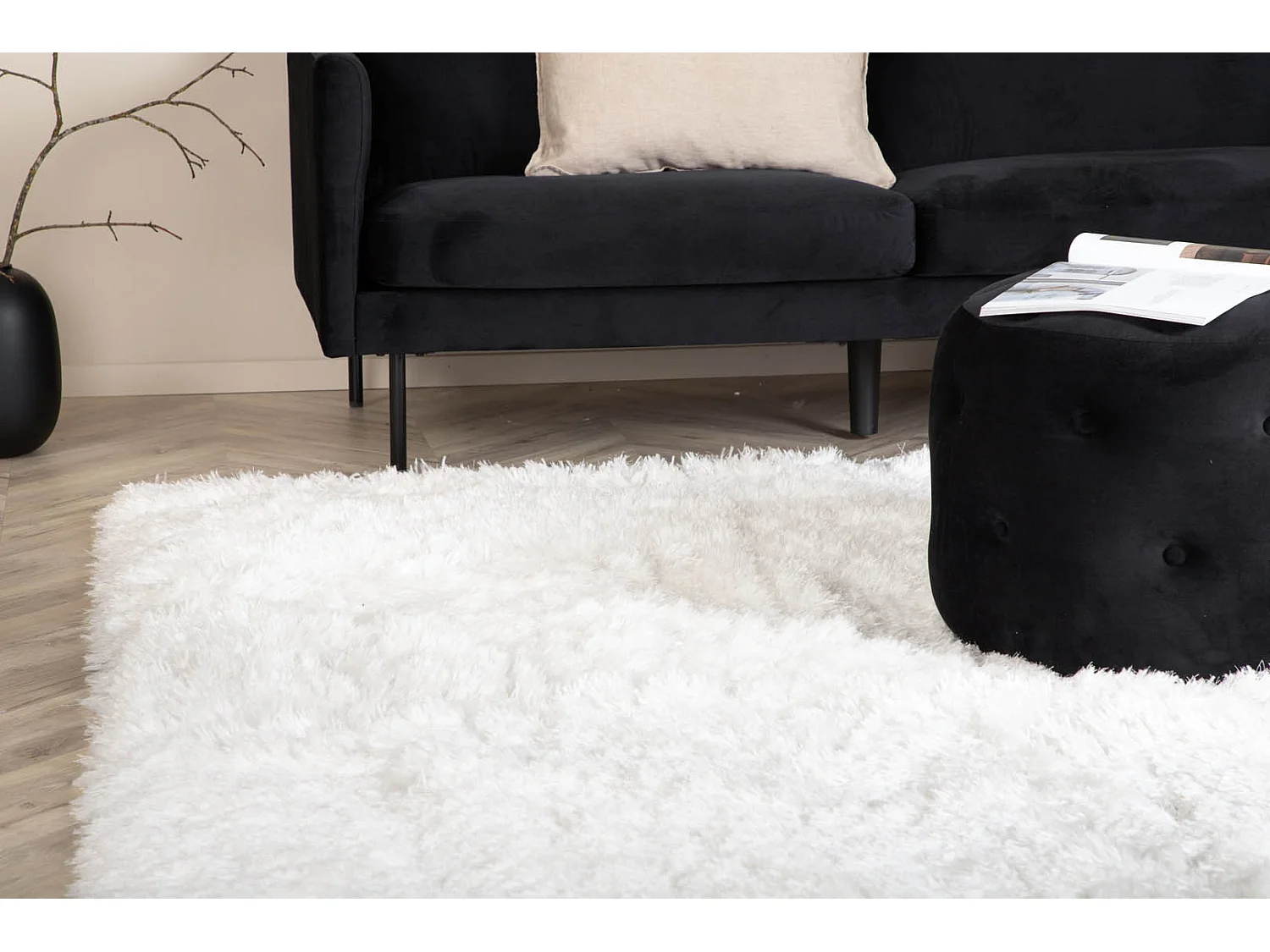 Tapis Déco "Grace" 200x300cm Blanc