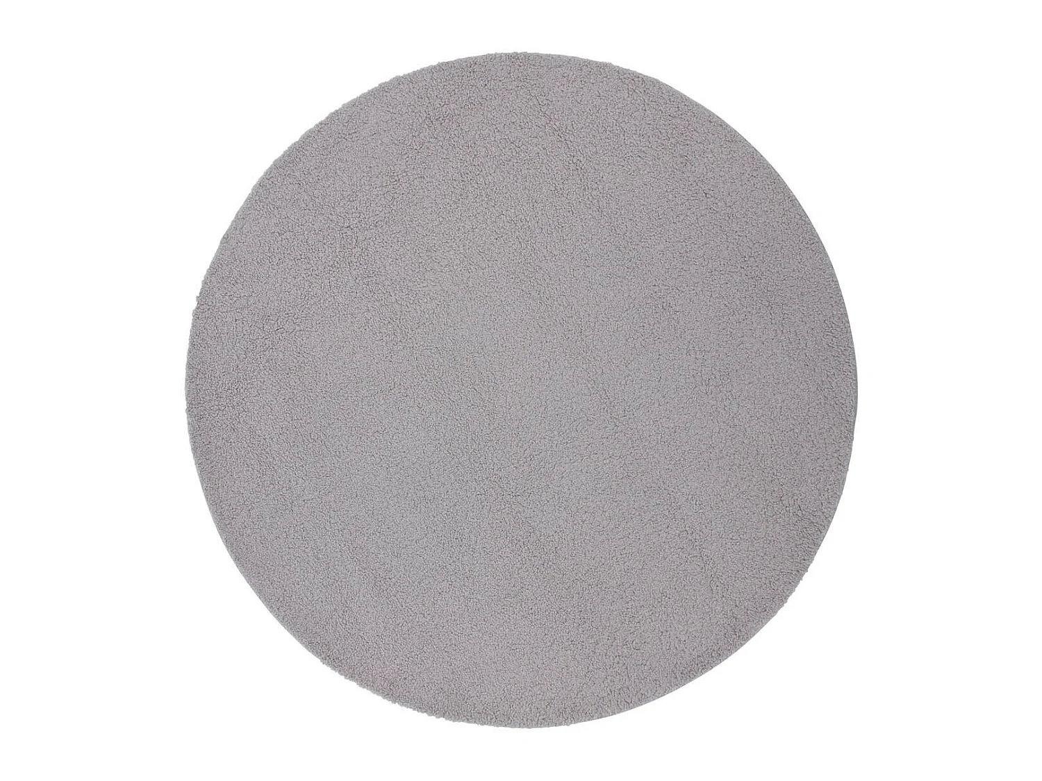 Tapis Rond Bouclette "Teddy" 200cm Gris