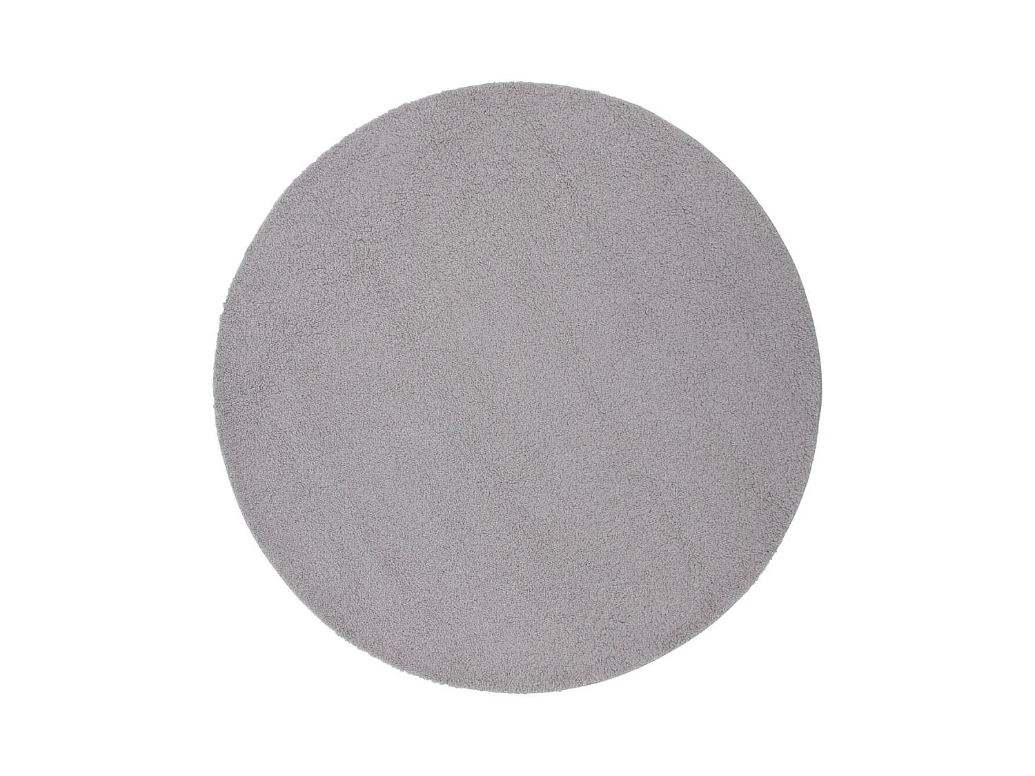 Tapis Rond Bouclette "Teddy" 200cm Gris
