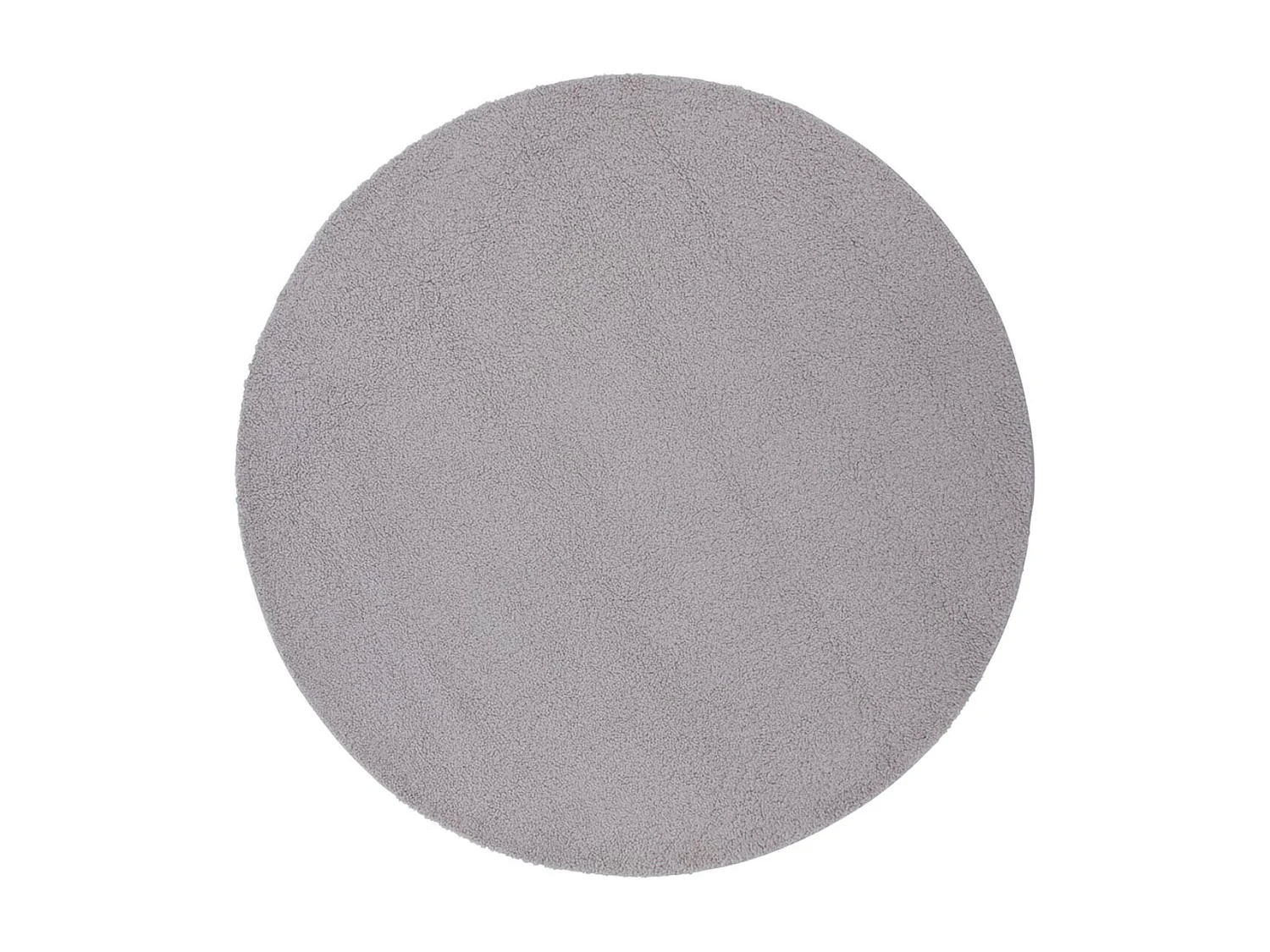 Tapis Rond Bouclette "Teddy" 200cm Gris