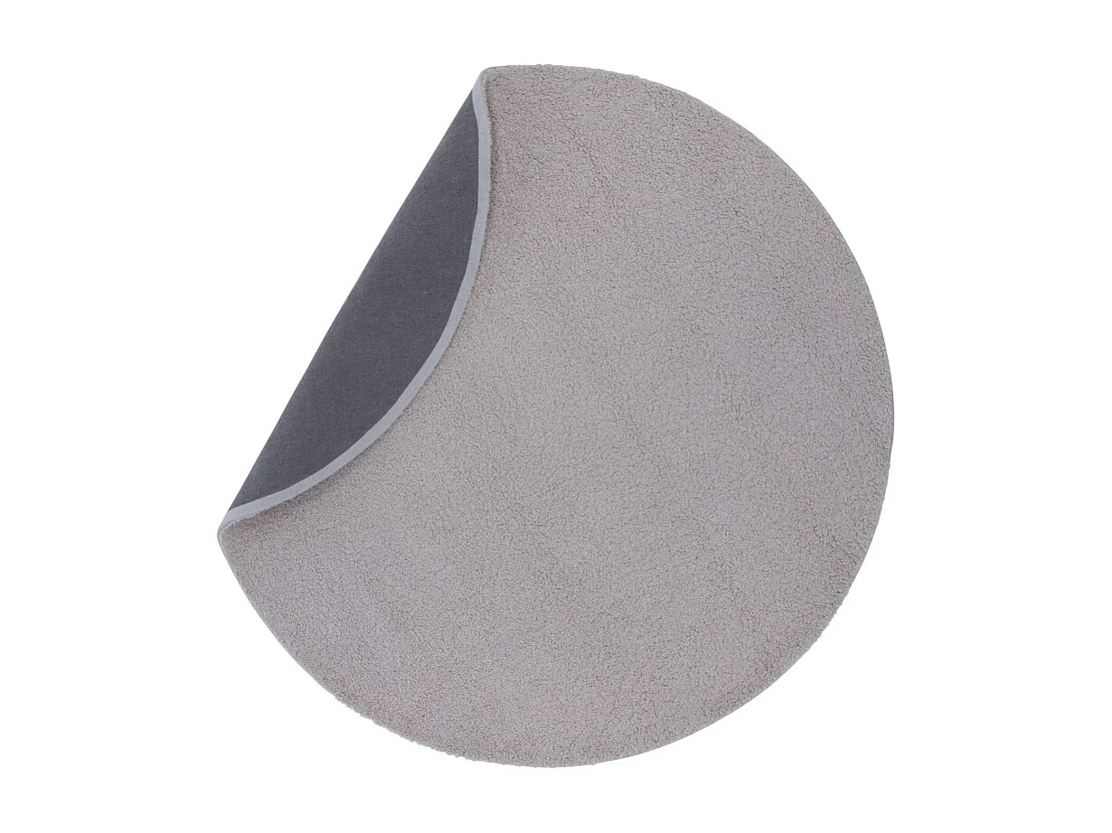 Tapis Rond Bouclette "Teddy" 200cm Gris