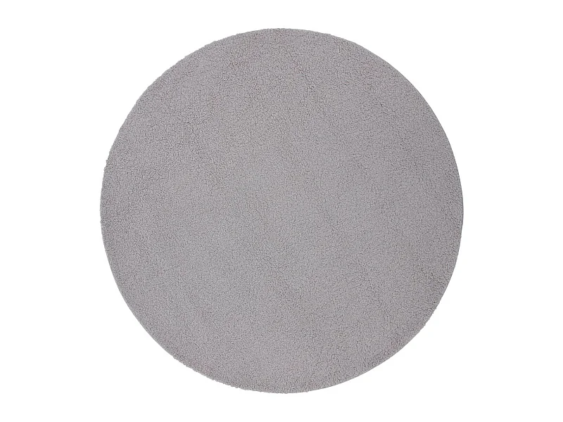 Tapis Rond Bouclette "Teddy" 200cm Gris