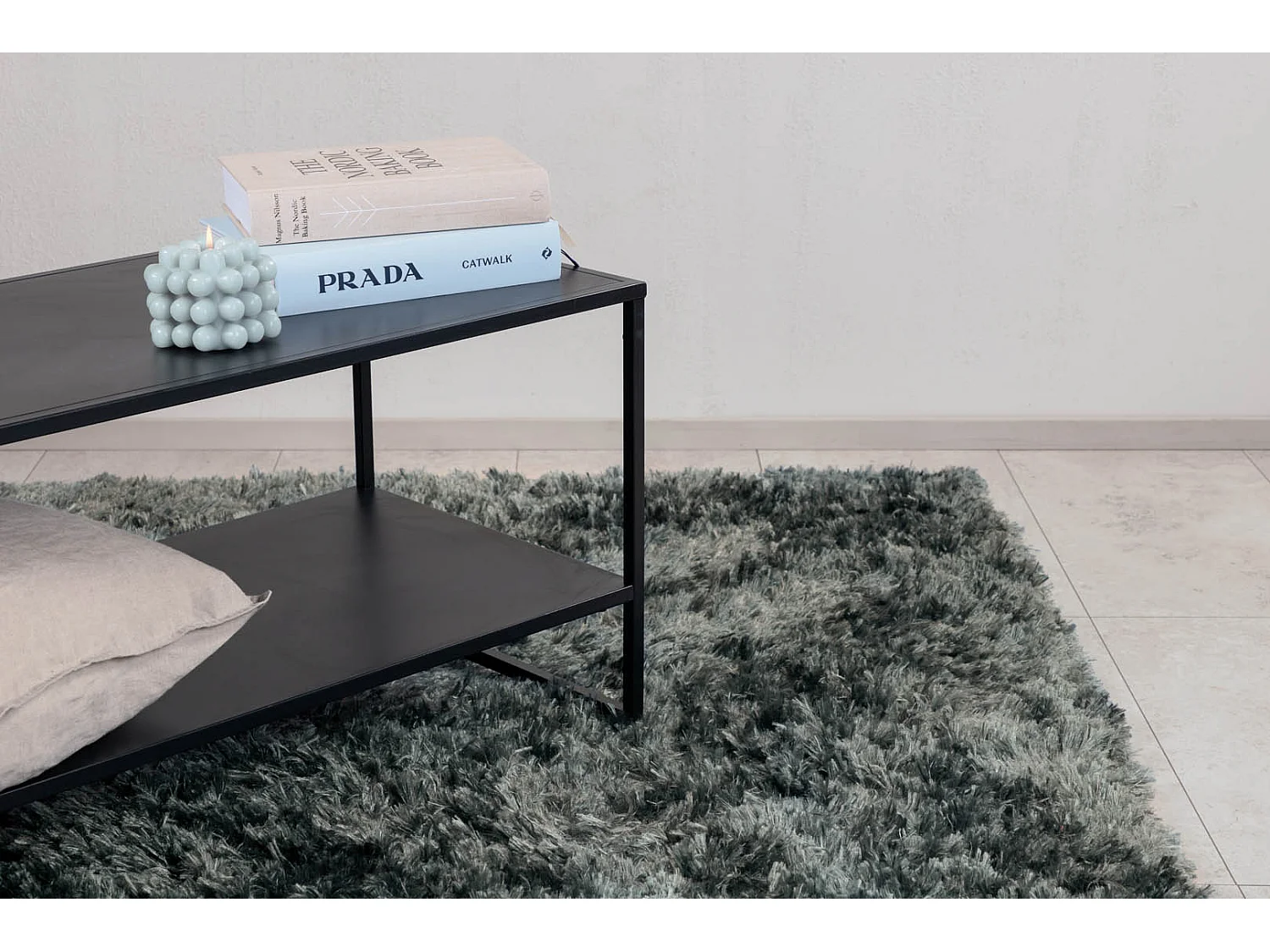 Natta vloerkleed 230x160 cm polyester groen.