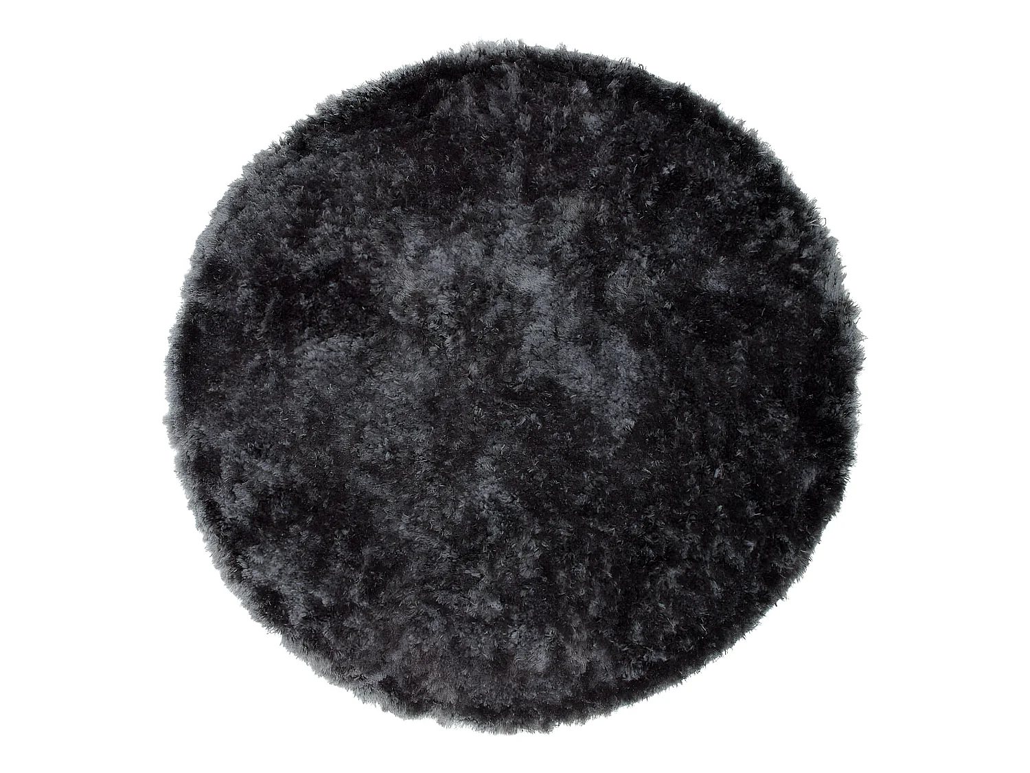 Tapis Rond Design "Natta" 200cm Gris Foncé