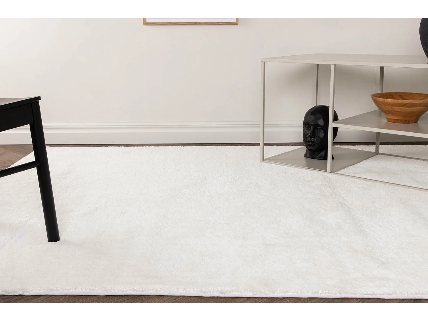 Undra Teppich 240x170 cm Polyester weiß.