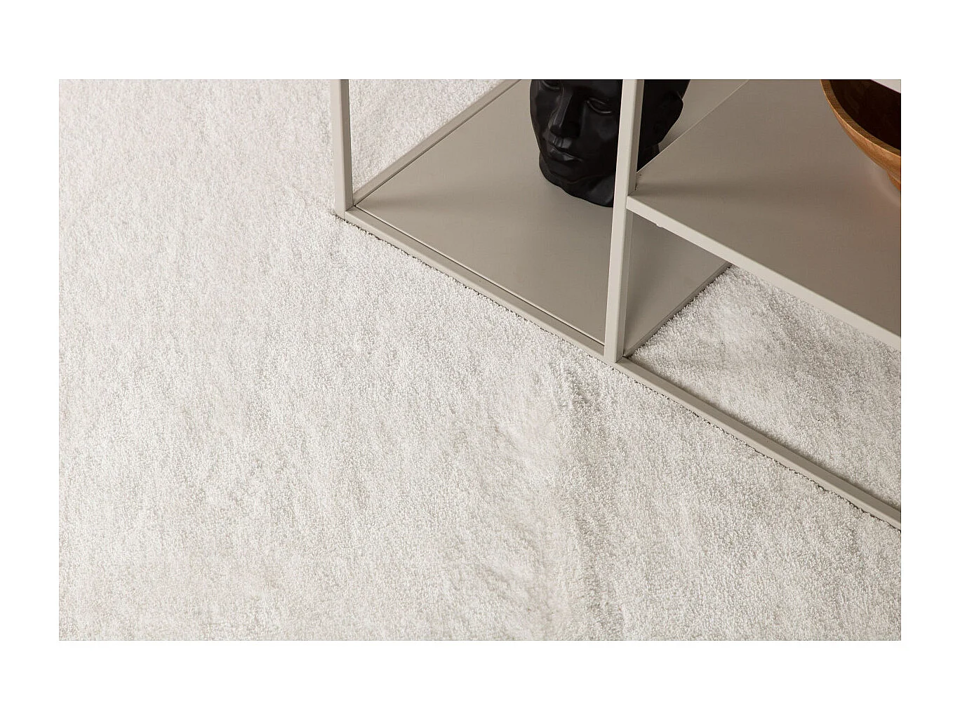 Undra tapis 240x170 cm polyester blanc.