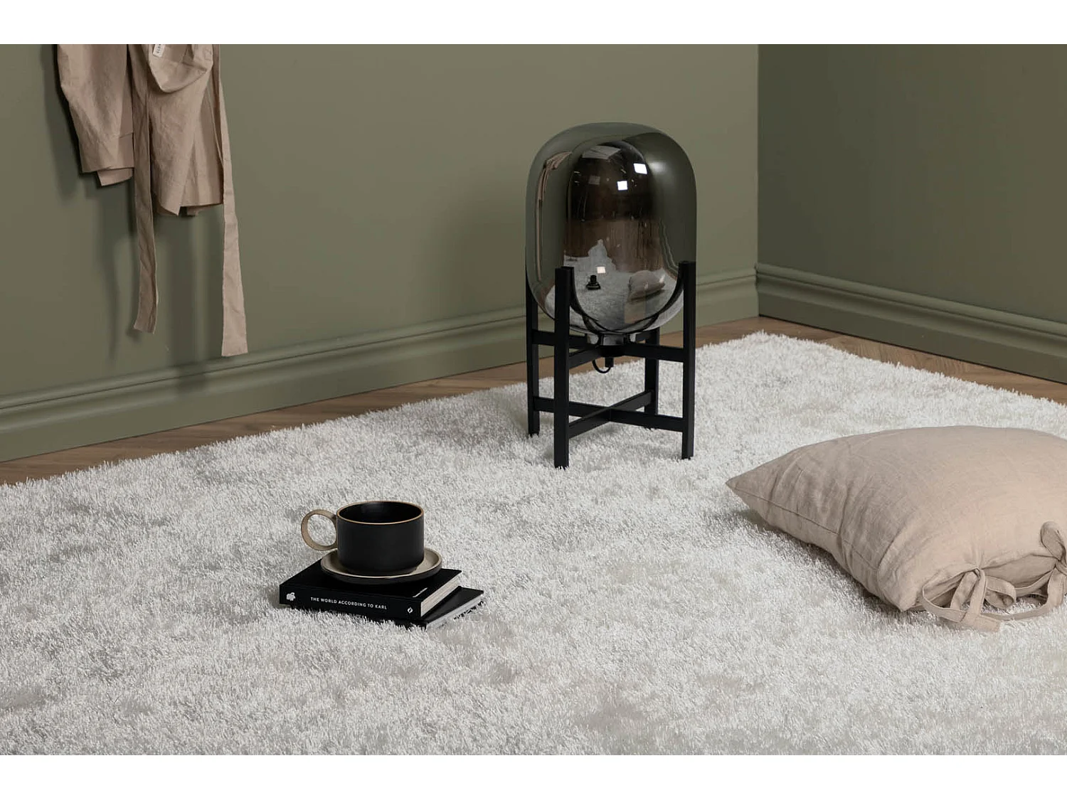 Mattis tapis 230x160 cm polyester blanc.