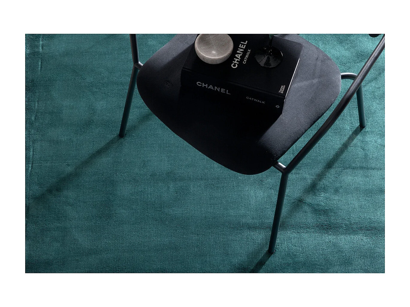 Indra vloerkleed 240x170 cm viscose groen.