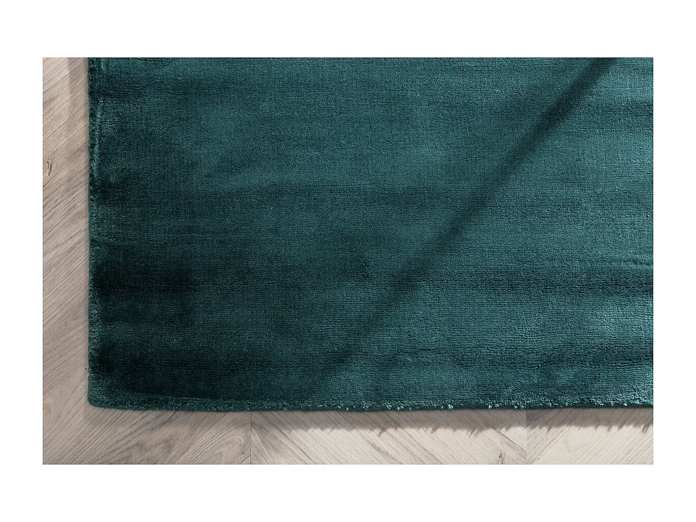 Indra vloerkleed 240x170 cm viscose groen.