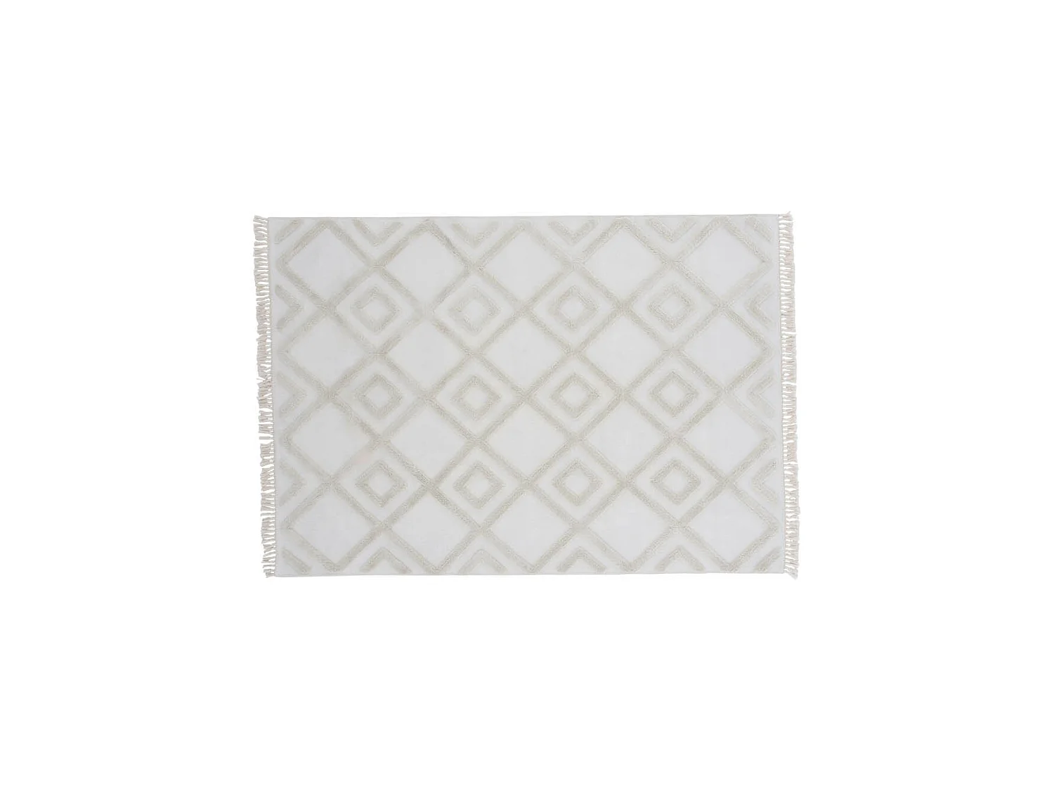 Tapis Design avec Franges "Towa" 160x230cm Naturel