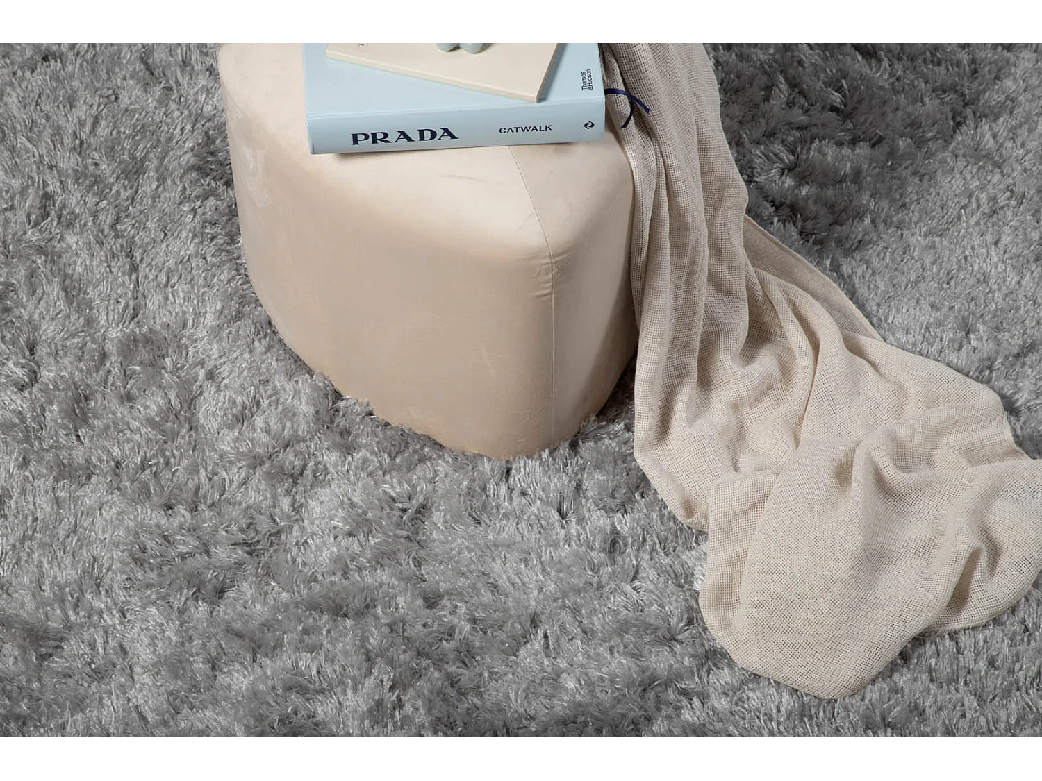 Tapis Rond Design "Natta" 200cm Gris