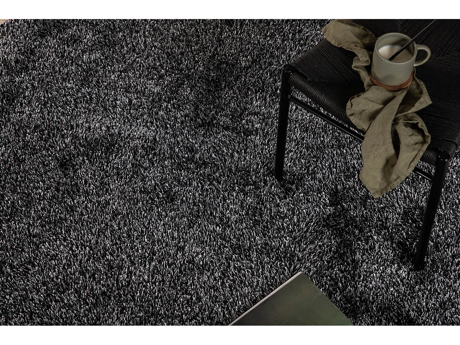 Tapis Rond "Mattis" 200cm Anthracite