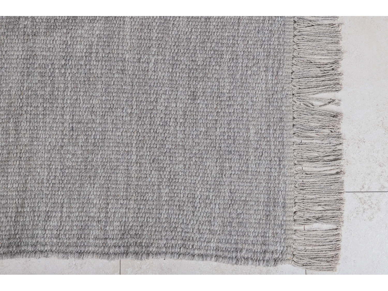 Cyrus vloerkleed 300x200 cm wol grijs.