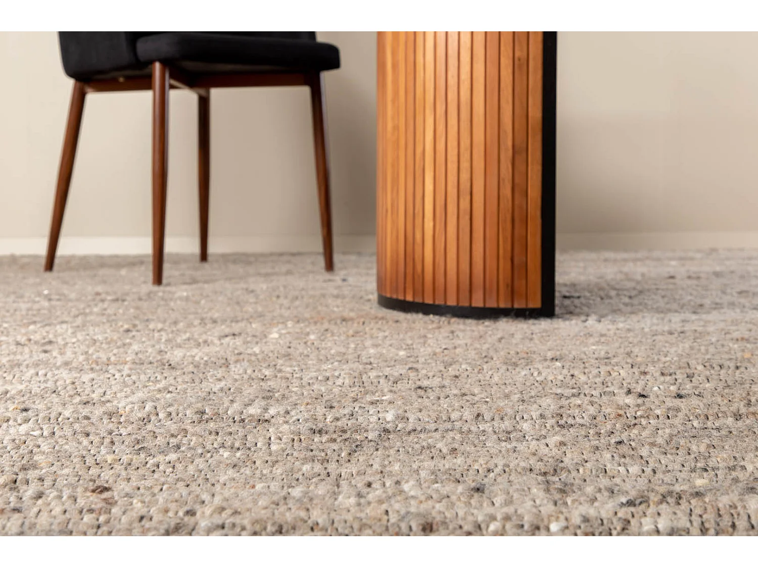 Loump vloerkleed 300x200 cm wol beige, grijs.