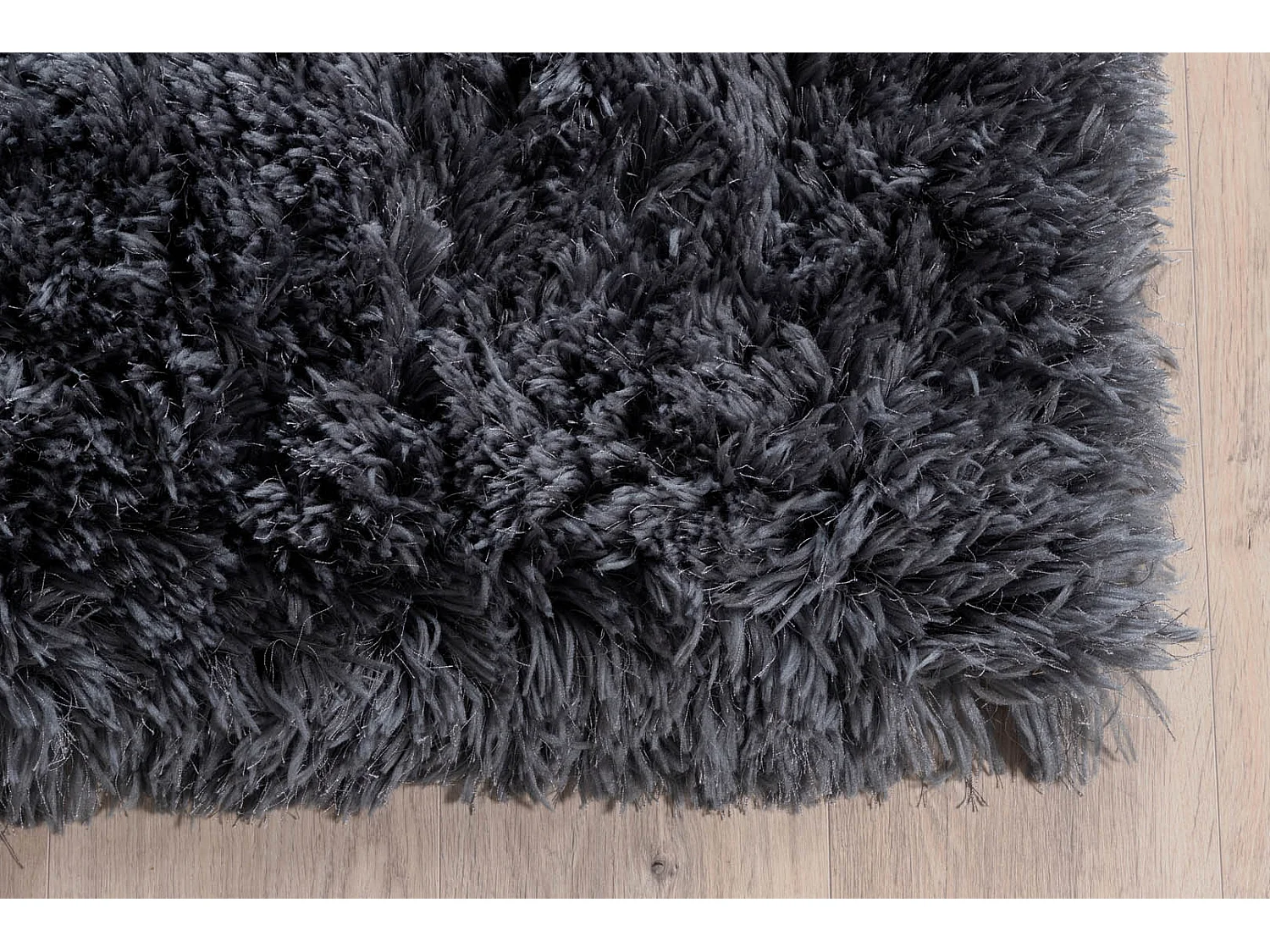 Grace vloerkleed 300x300 cm polyester grijs.