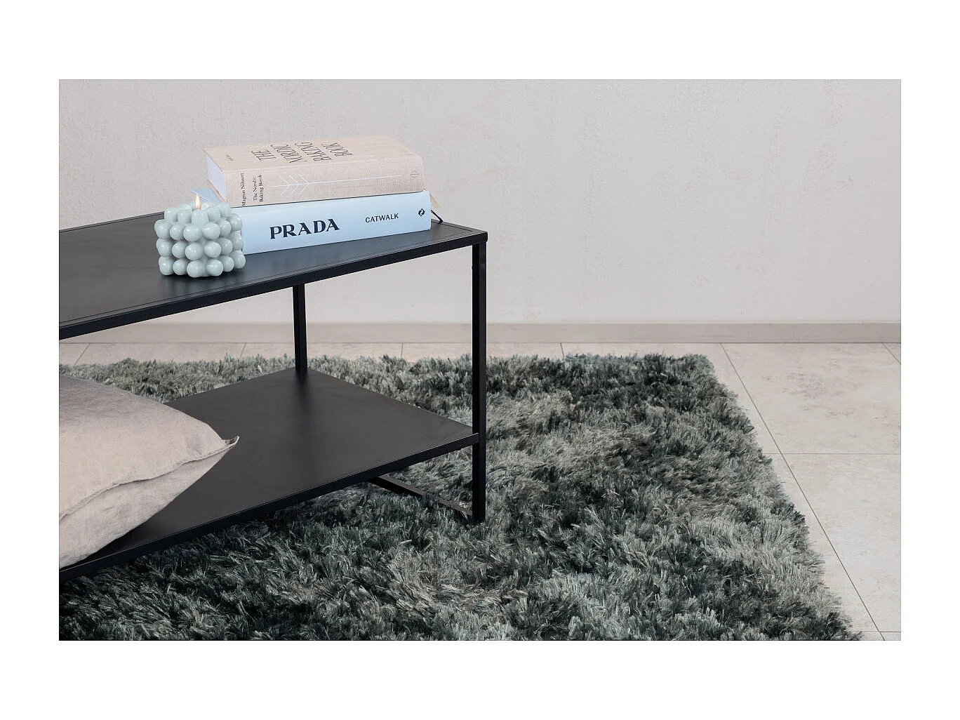 Natta vloerkleed 290x200 cm polyester groen.