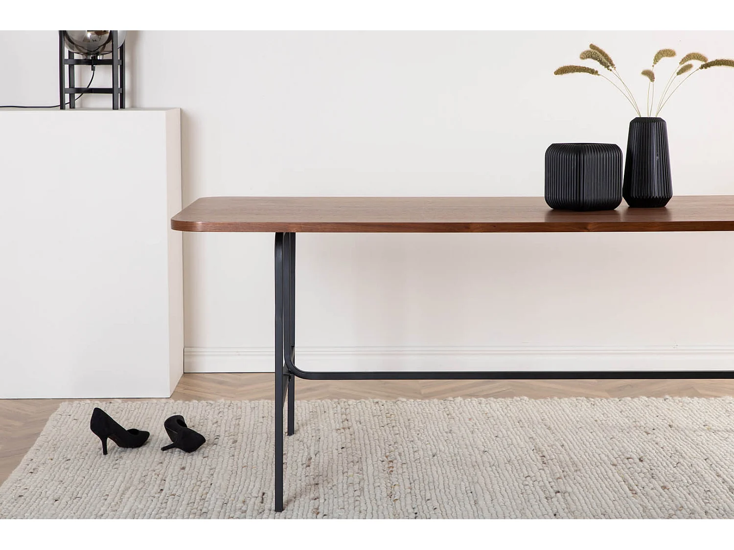 Loump vloerkleed 300x200 cm wol beige, wit.