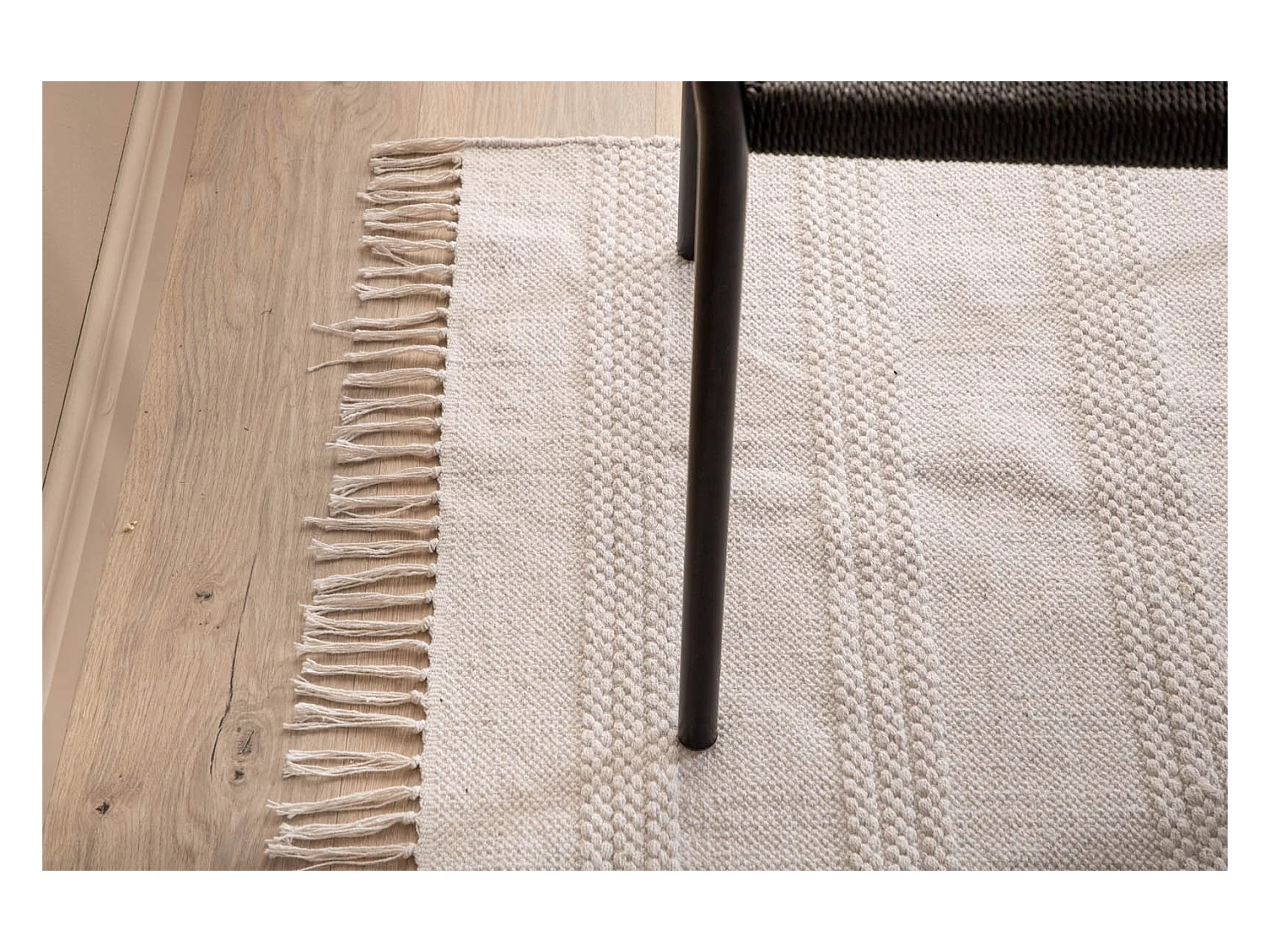 Tapis Déco "Nico" 160x230cm Blanc Cassé