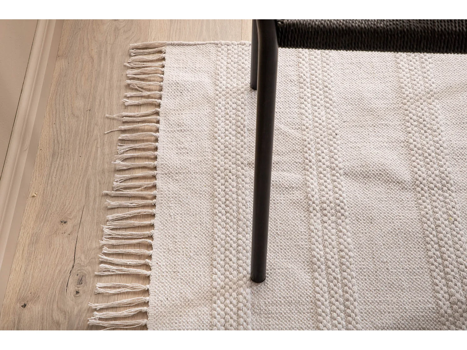 Tapis Déco "Nico" 160x230cm Blanc Cassé