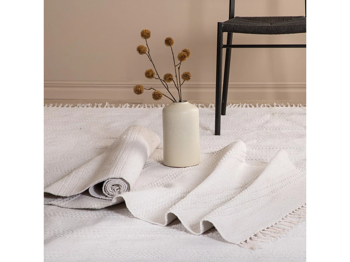 Tapis Déco "Nico" 160x230cm Blanc Cassé