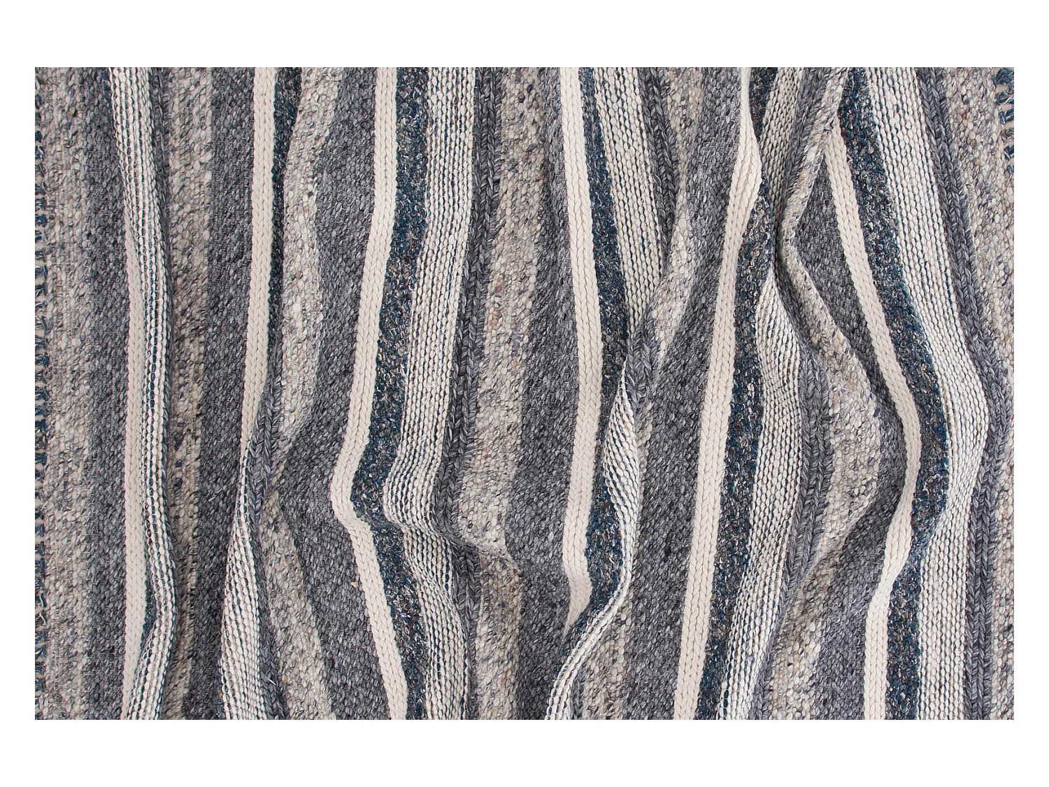 Tapis Déco en Laine "Agra" 200x300cm Bleu