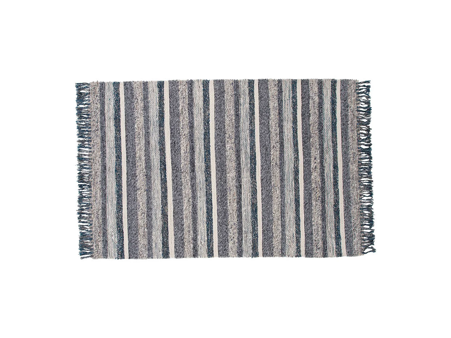 Tapis Déco en Laine "Agra" 200x300cm Bleu