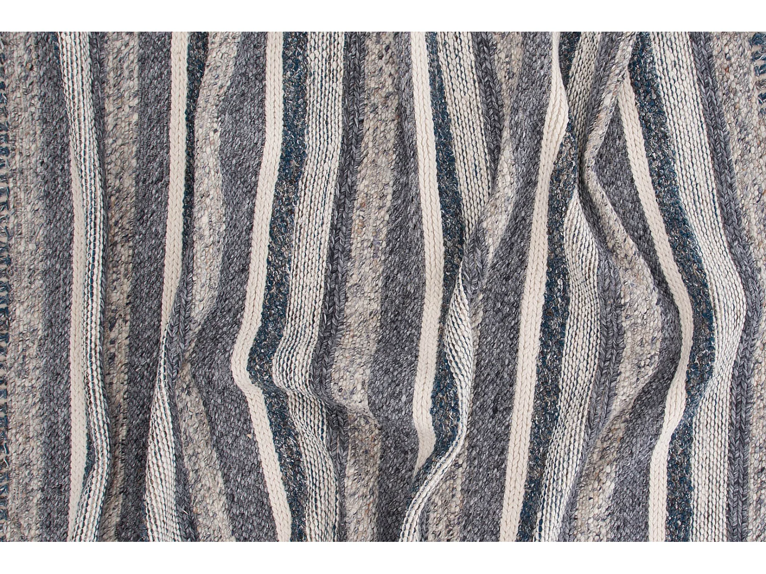 Tapis Déco en Laine "Agra" 200x300cm Bleu