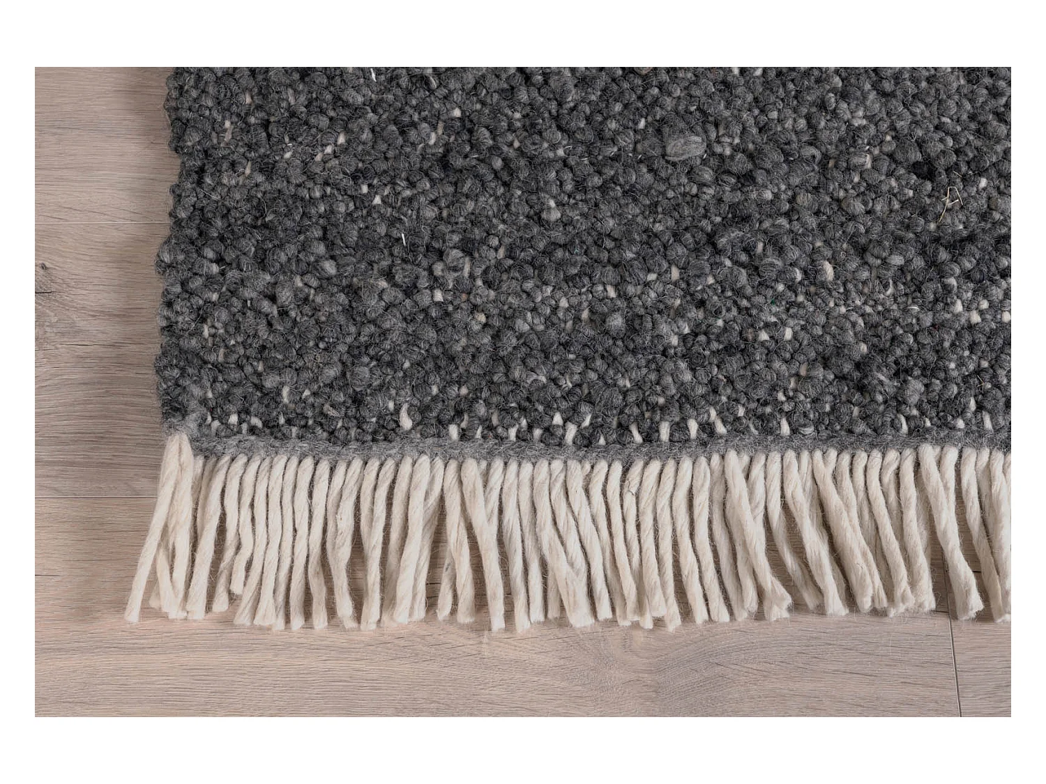 Tapis Déco en Laine "Betina" 200x300cm Gris