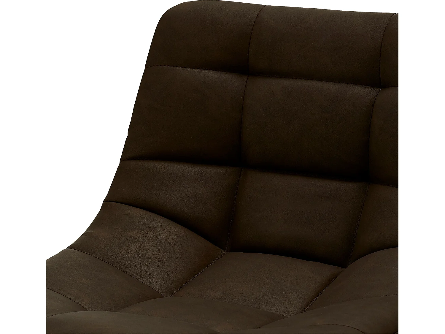 Missi Tabouret de bar en similicuir, brun foncé.