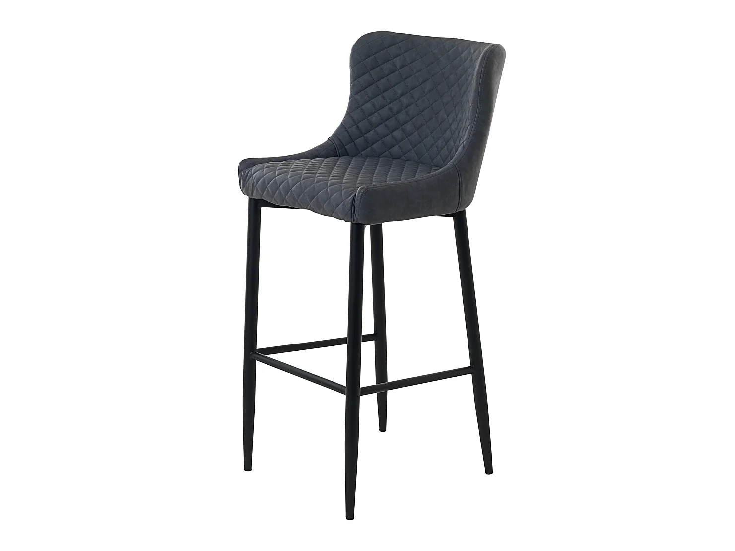 Otis Tabouret de bar gris avec structure en noir.