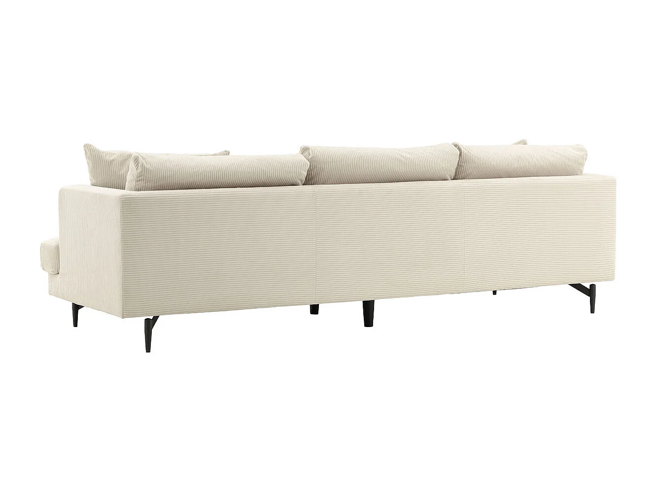 Sofia Canapé 3 personnes en velours, Beige.
