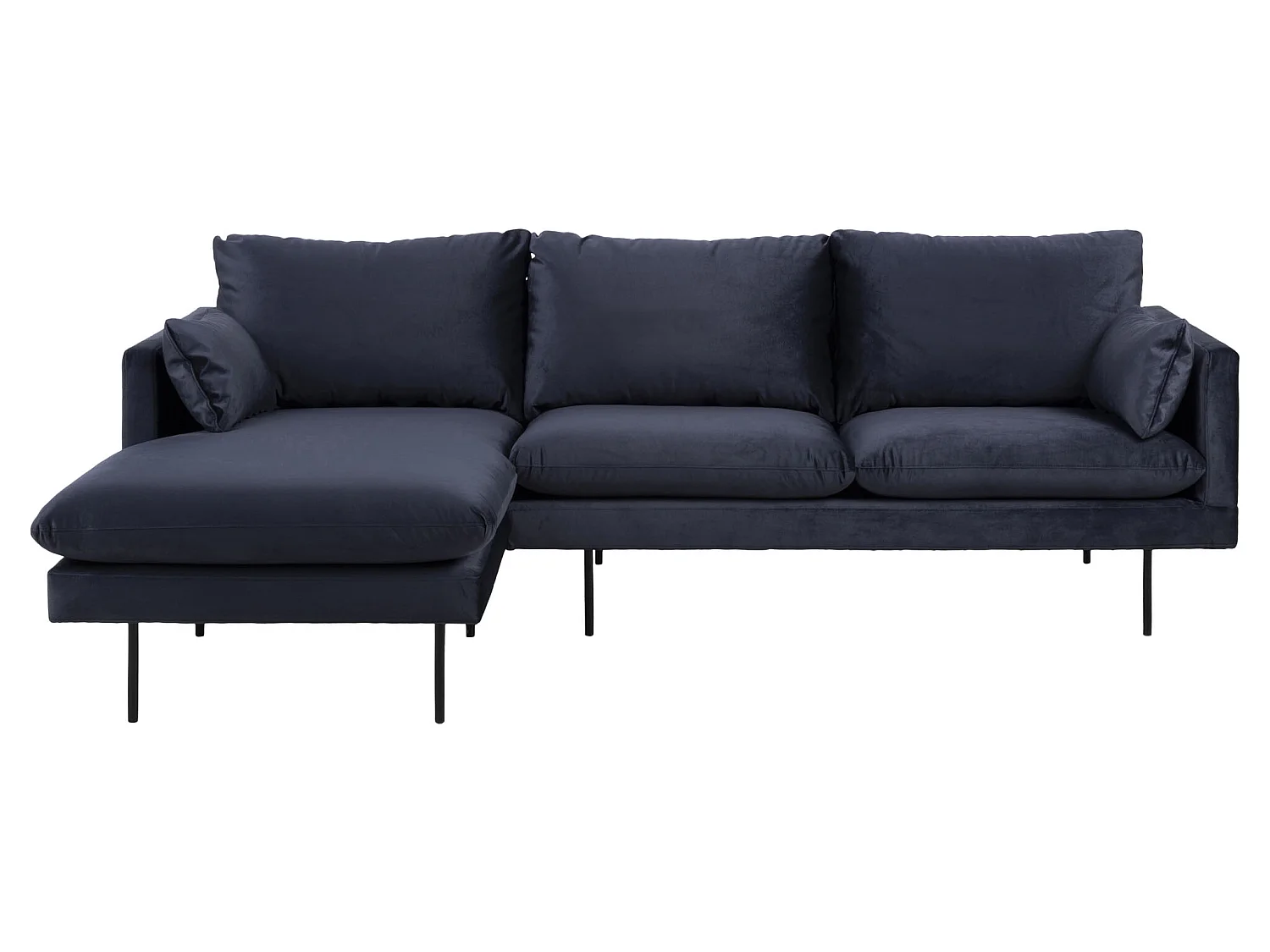 Sunderland Canapé 2 personnes avec chaise longue côté gauche, bleu foncé.